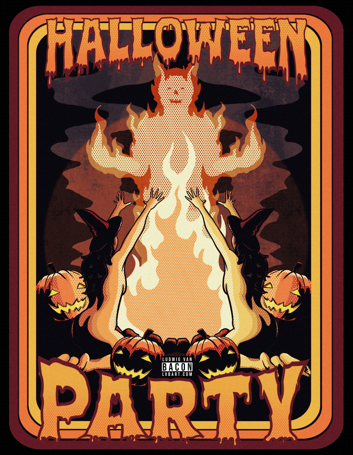 Halloween Party Fine Art Print