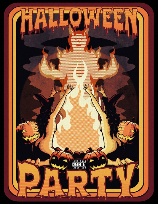 Halloween Party Fine Art Print