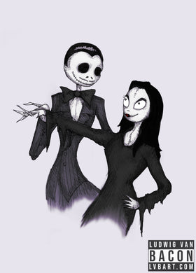 Spooky Couple Fine Art Print