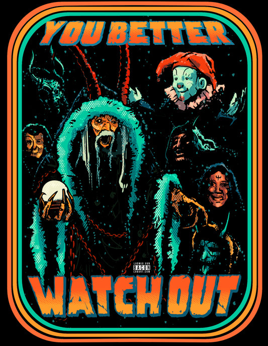 Retro Krampus Fine Art Print