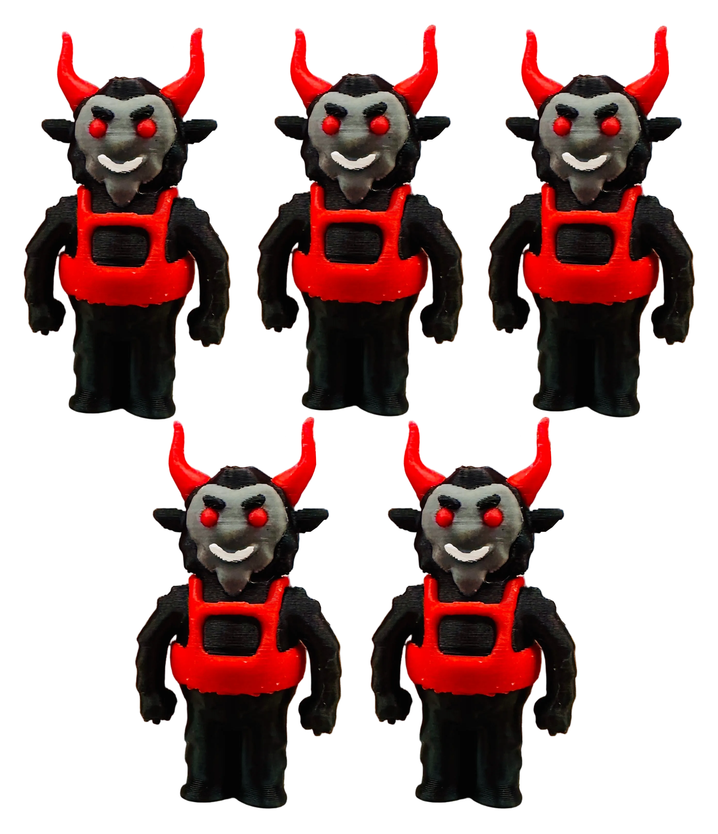 Tiny Krampus (5 Pack) 3D Print Small Figure