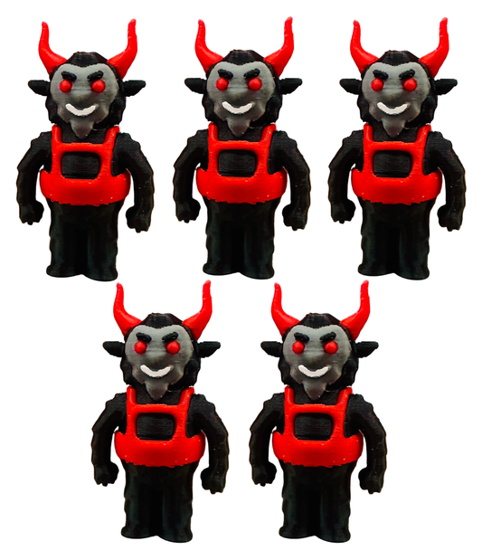 Tiny Krampus (5 Pack) 3D Print Small Figure