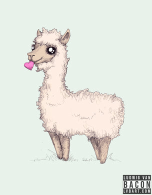Love Llama Fine Art Print