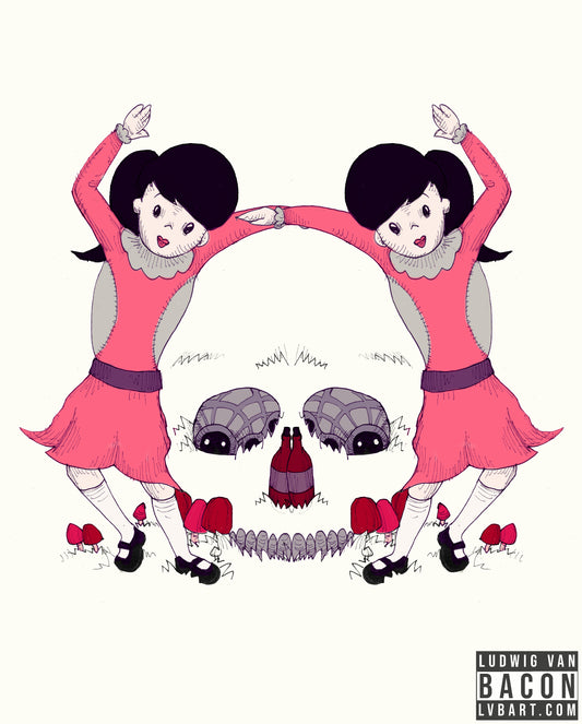 Skull Heart Fine Art Print