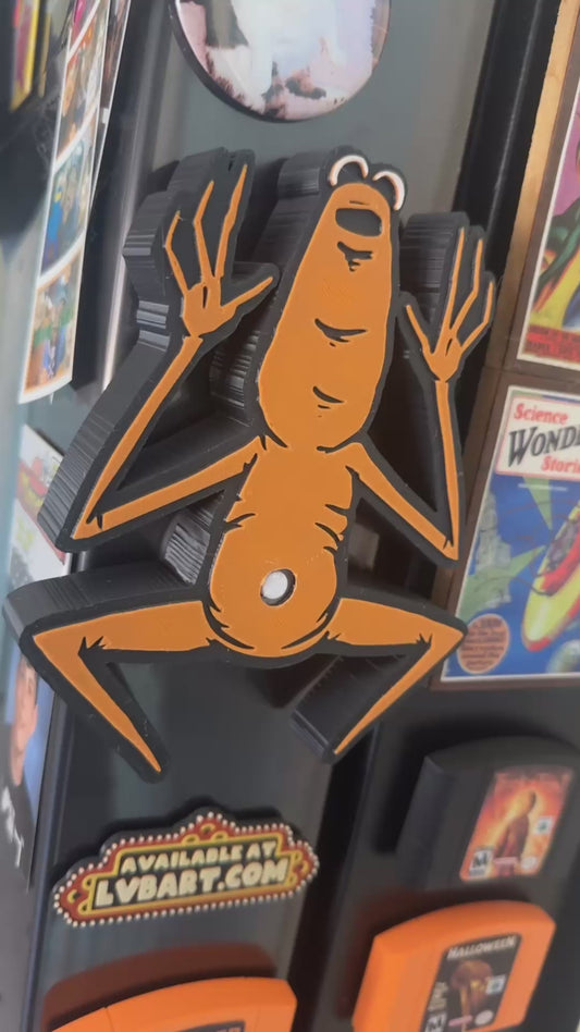 Marcus Worm Talking 3D Print Fridge Magnet
