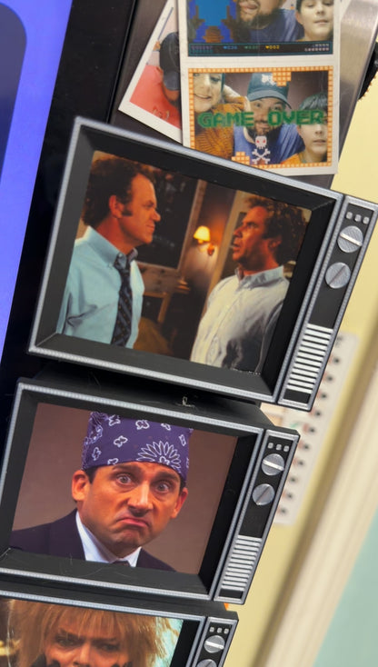 Best Friends Retro TV With Sound 3D Print Fridge Magnet