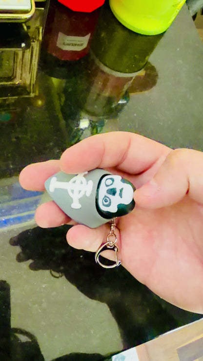Evil Pope Fidget Clicker Keychain 3D Print
