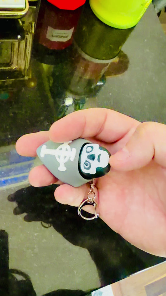 Evil Pope Fidget Clicker Keychain 3D Print