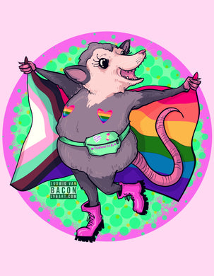 Pride Opossum Fine Art Print