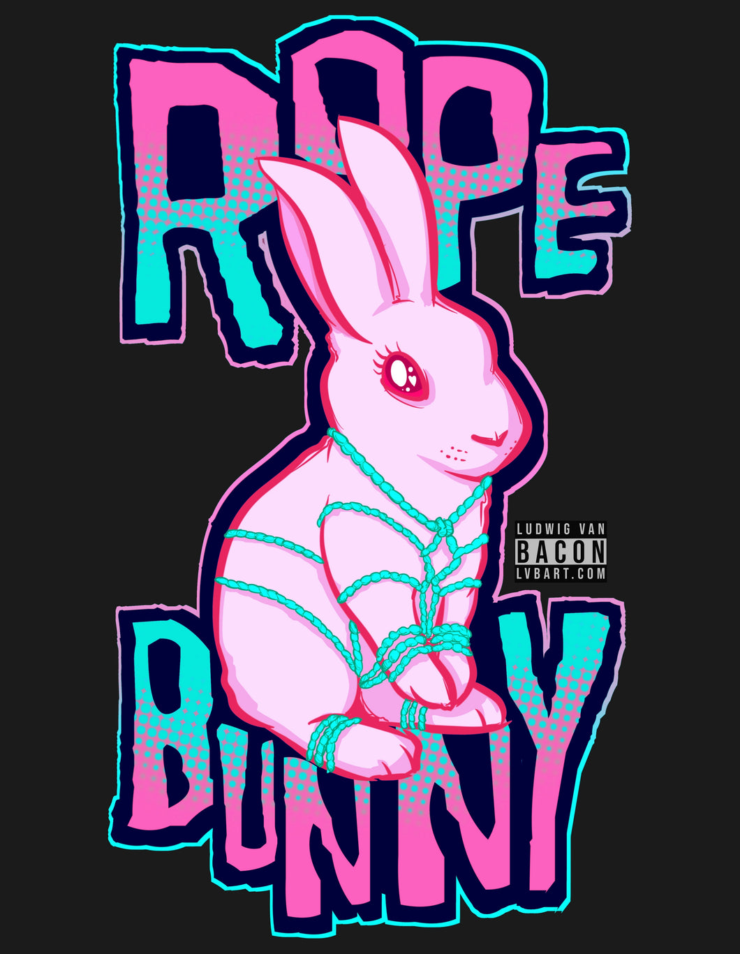 Rope Bunny Fine Art Print