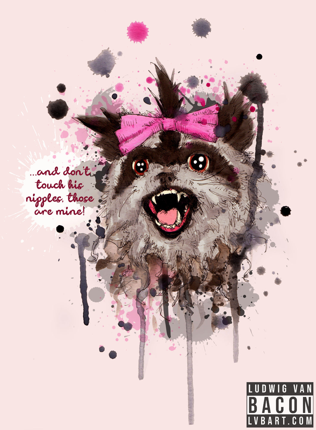 Rose The Raccoon Fine Art Print