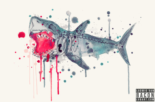 Shark Skeleton 2 Fine Art Print