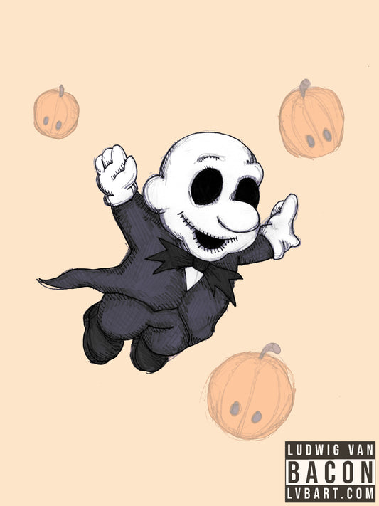 Super Skellington Fine Art Print