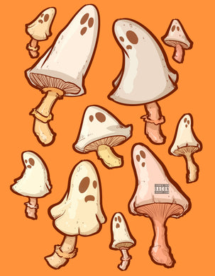 Spooky Mushrooms Fine Art Print