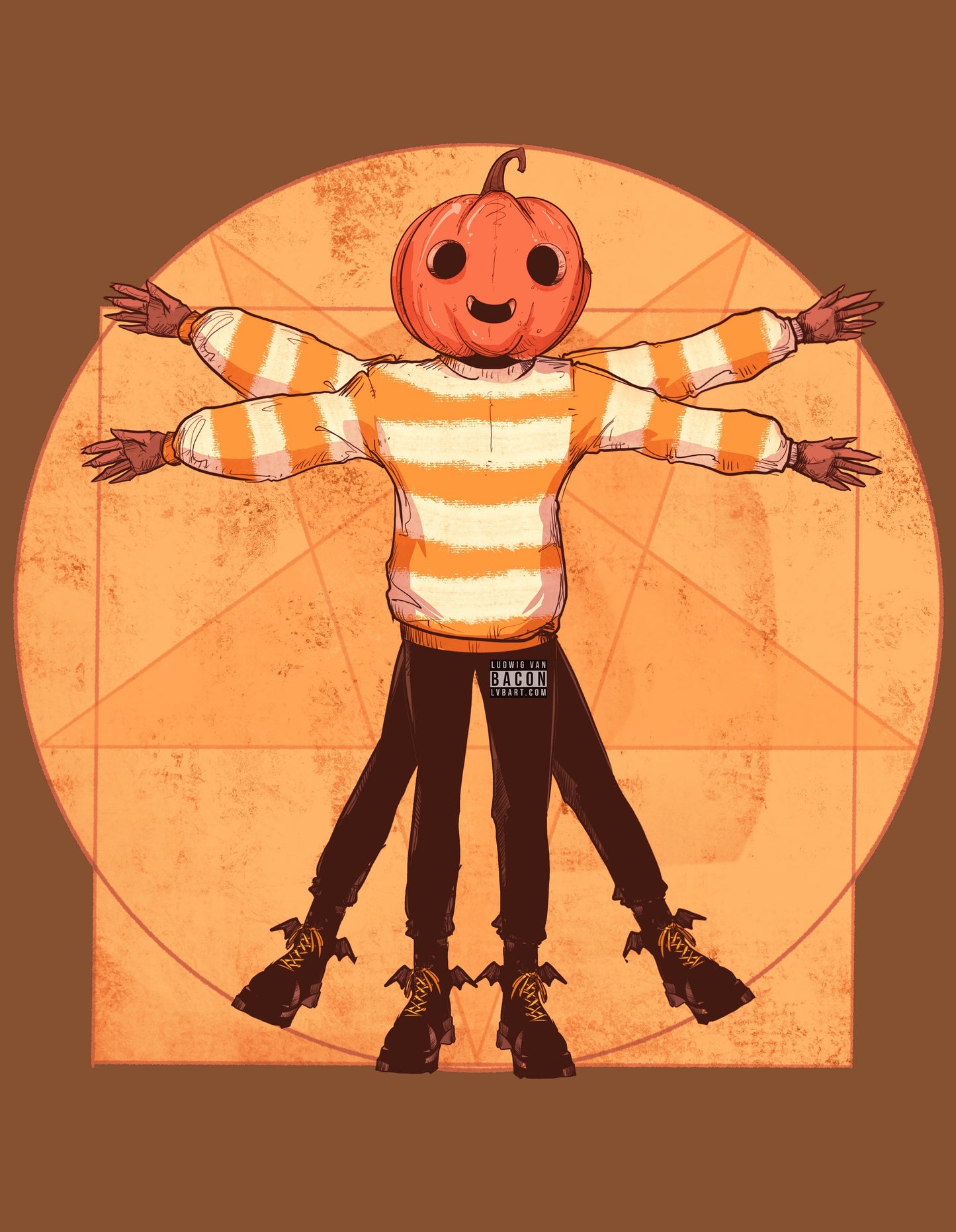 Vitruvian Halloween Fine Art Print