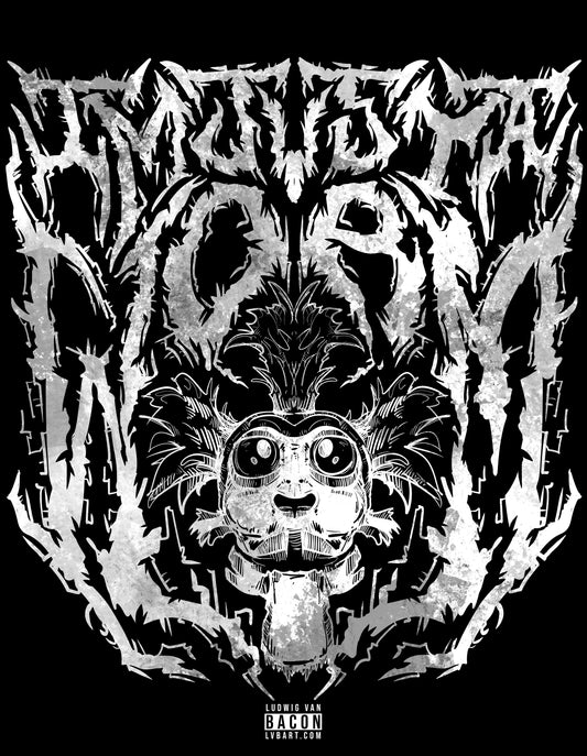 Worm Metal Fine Art Print