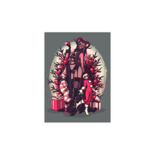 Lady Krampus Greeting Card Bundles (10, 30, 50 pcs)