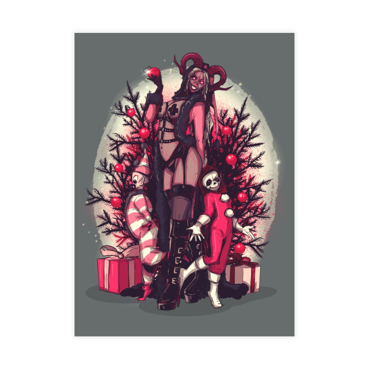 Lady Krampus Greeting Card Bundles (10, 30, 50 pcs)