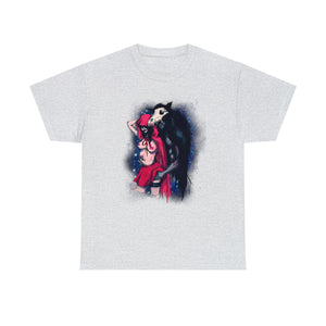 Red Riding Hood & The Wolf Unisex Heavy Cotton Tee