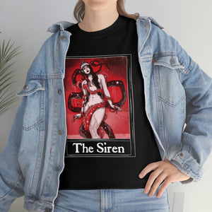 The Siren Tarot (Front & Back Print) Unisex Heavy Cotton Tee