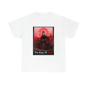 King Of Filth Tarot (Front & Back Print) Unisex Heavy Cotton Tee