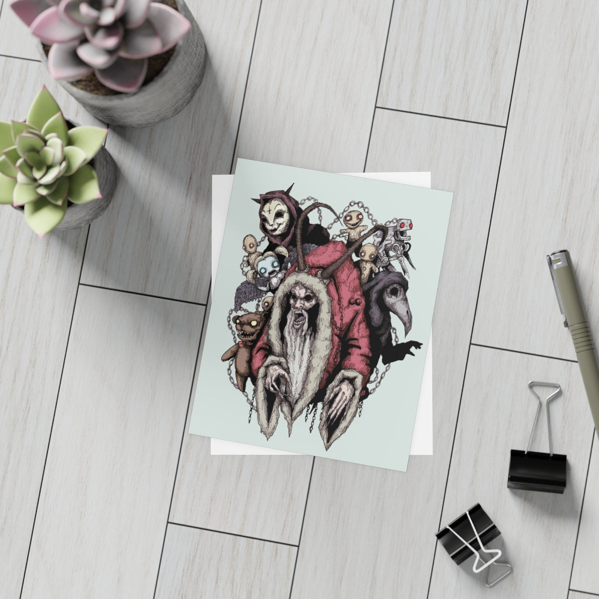 Krampus II Greeting Card Bundles (10, 30, 50 pcs)