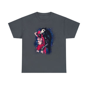 Red Riding Hood & The Wolf Unisex Heavy Cotton Tee