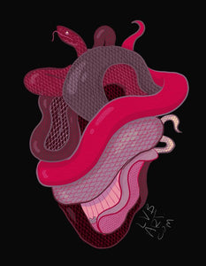 Snake Heart Fine Art Print