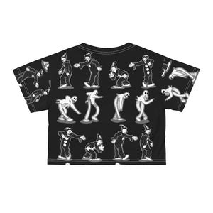 Spooky Two Step AOP Crop Tee