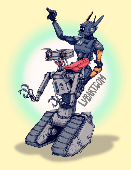 Robot Pals Fine Art Print