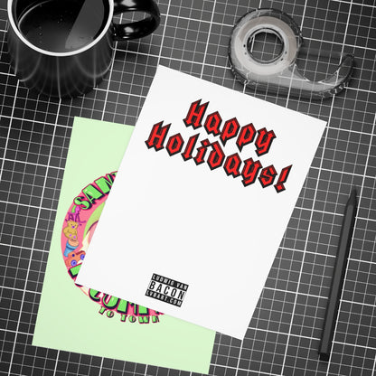 Santa Claus Is Cumming To Town Greeting Card Bundles (10, 30, 50 pcs)