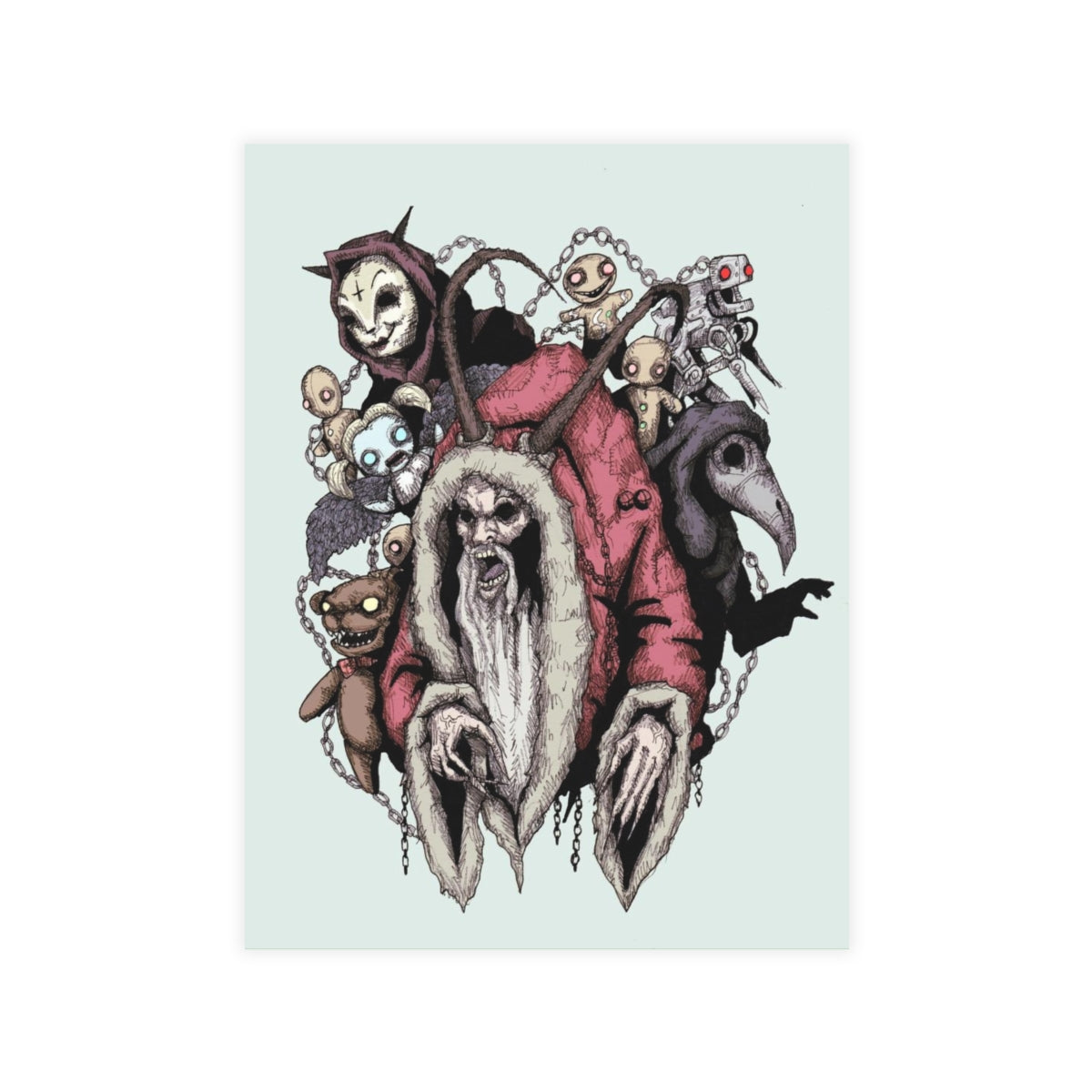 Krampus II Greeting Card Bundles (10, 30, 50 pcs)