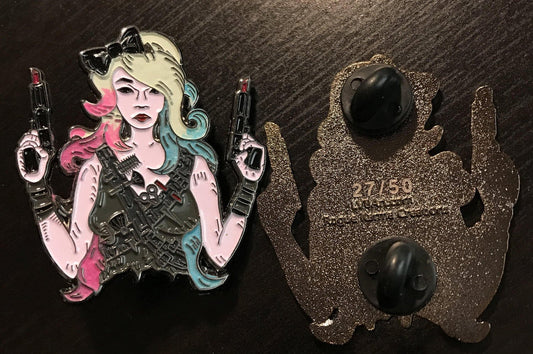 Slay Hairdresser (HQ hair variant) Enamel Pin