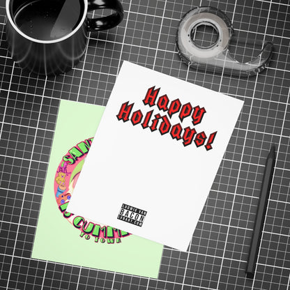 Santa Claus Is Cumming To Town Greeting Card Bundles (10, 30, 50 pcs)