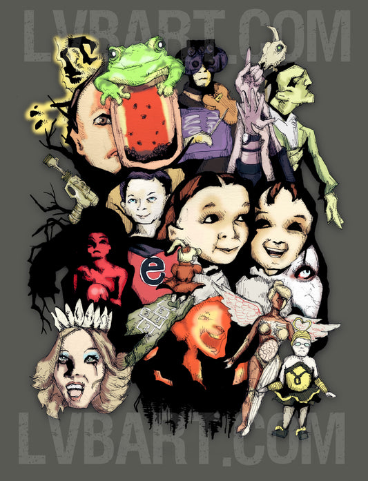 90s Albums Fine Art Print