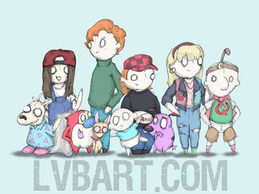 90s TV Fine Art Print