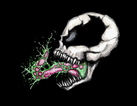 Symbiote Skull Fine Art Print