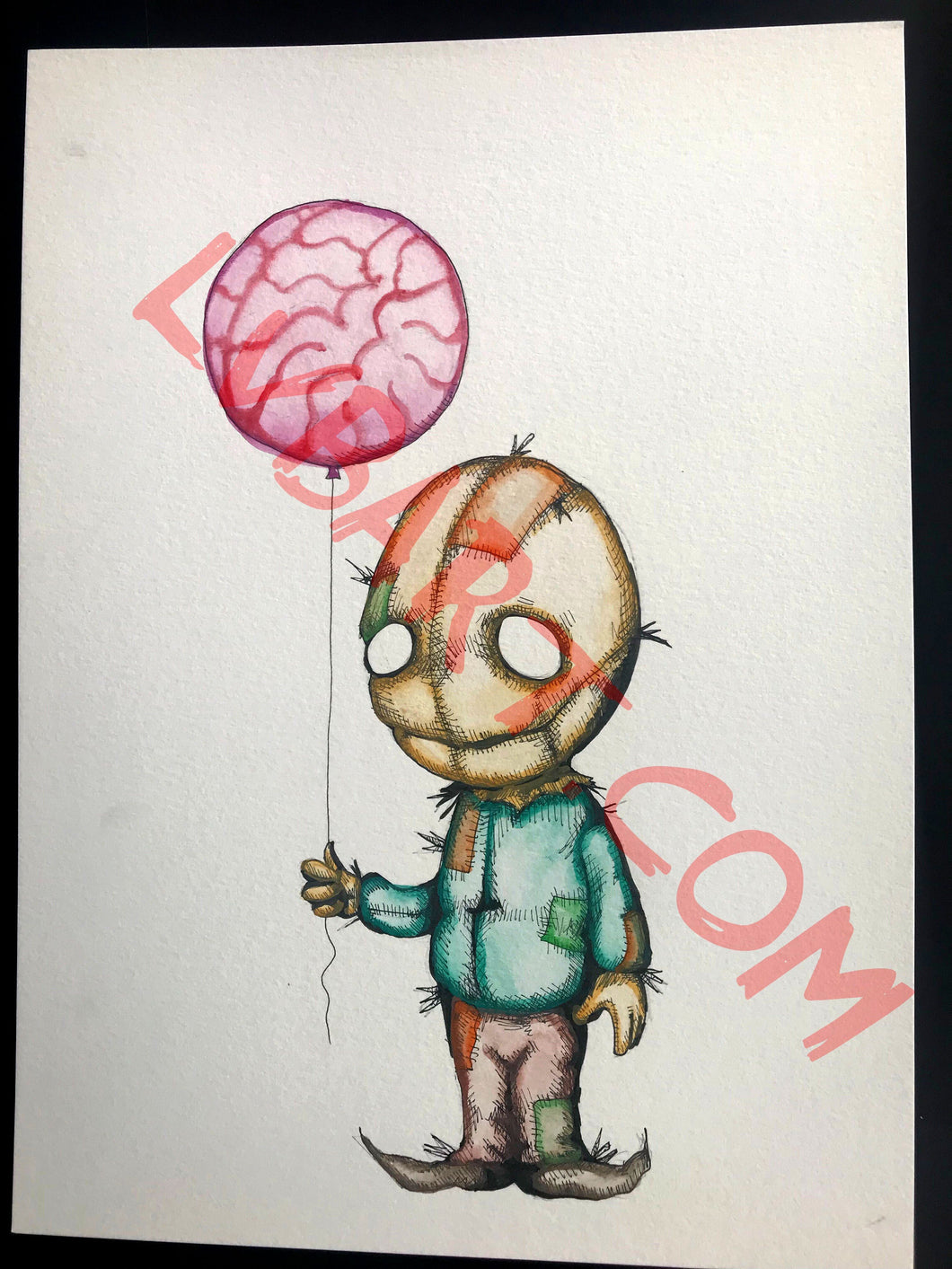 Brain Balloon 11x15 ORIGINAL Artwork