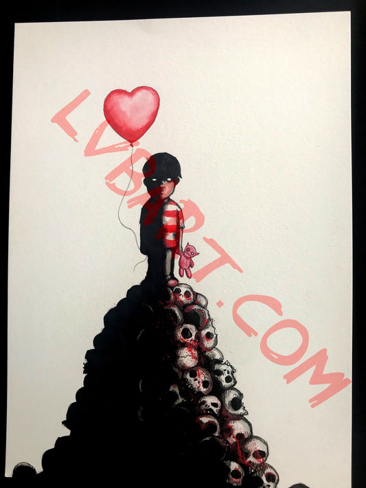 Angry Boy 11x15 ORIGINAL Artwork