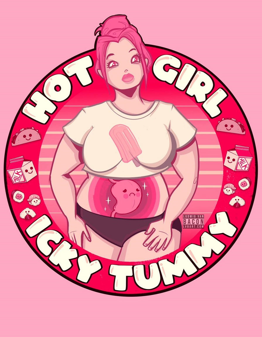 Hot Girl Tummy Fine Art Print