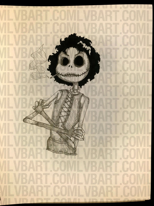 Frankenskellington 9x12 ORIGINAL Artwork