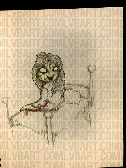 The Exorcist 9x12 ORIGINAL Artwork