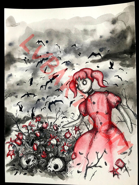 Vacant Eyes 11x15 ORIGINAL Artwork