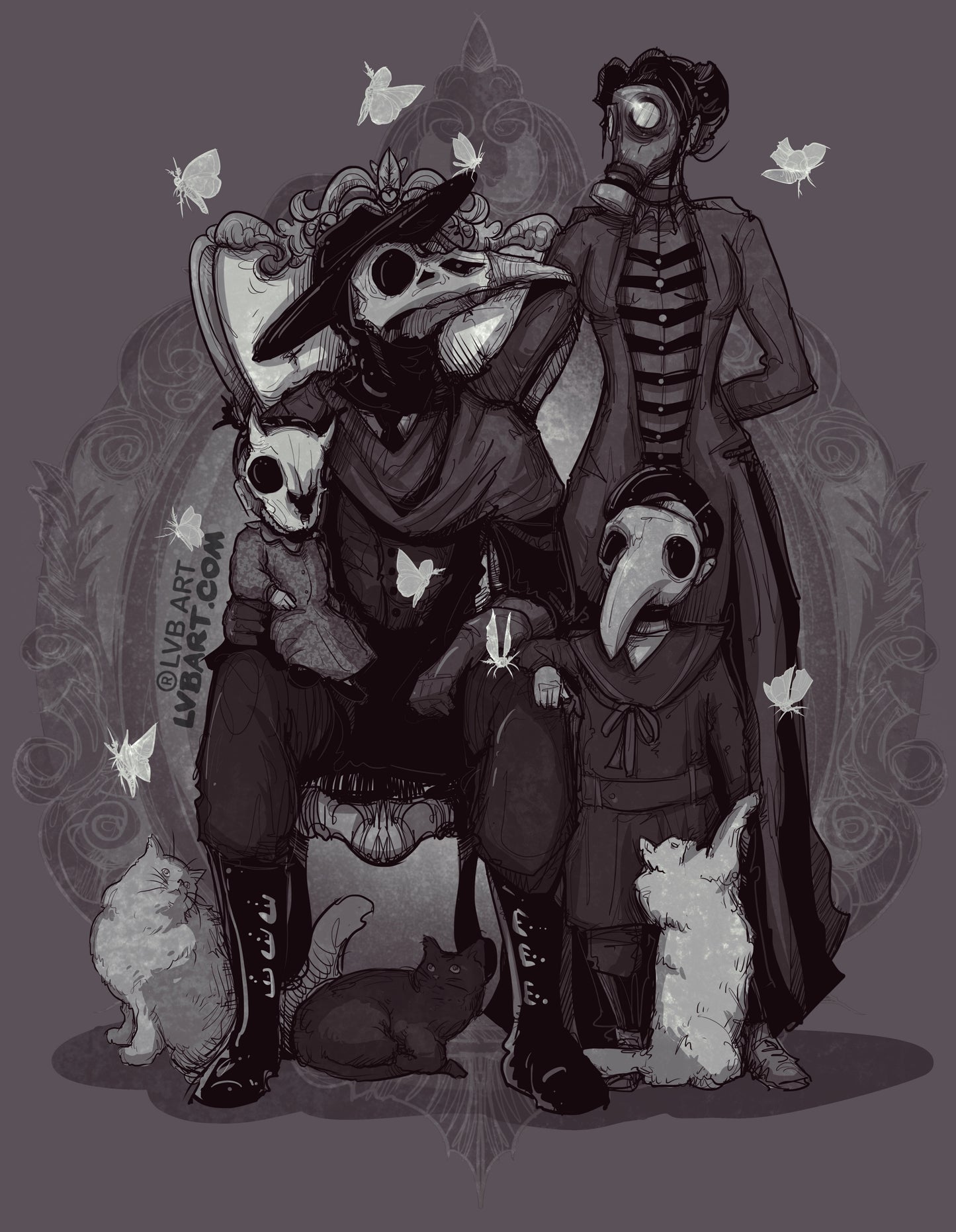 Nocturnal X Family Portrait Fine Art Print