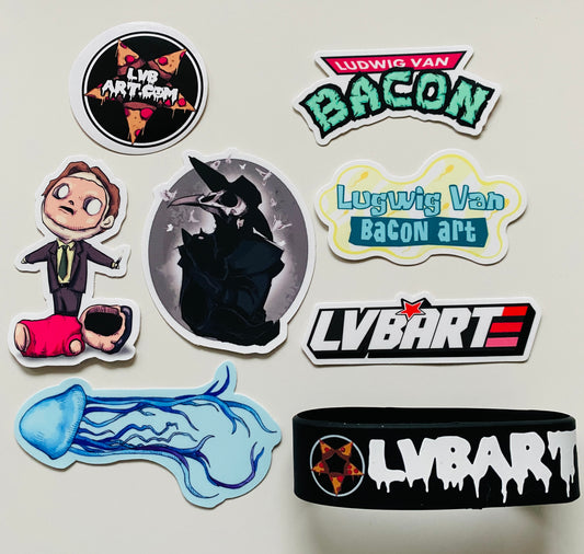 LVB Sticker Pack + Wristband