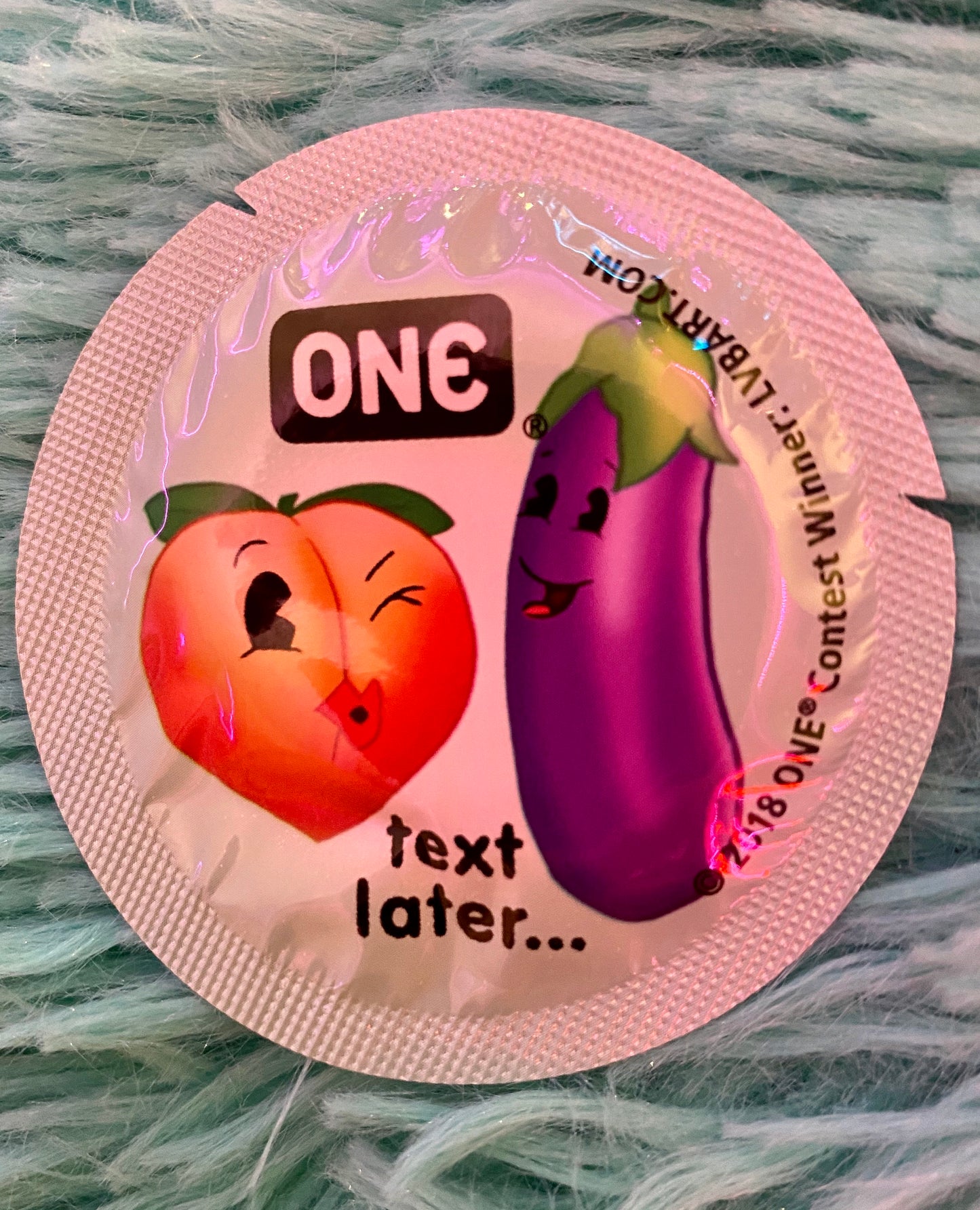 5 Pack ONE Condoms LVB Art Wrapper Design