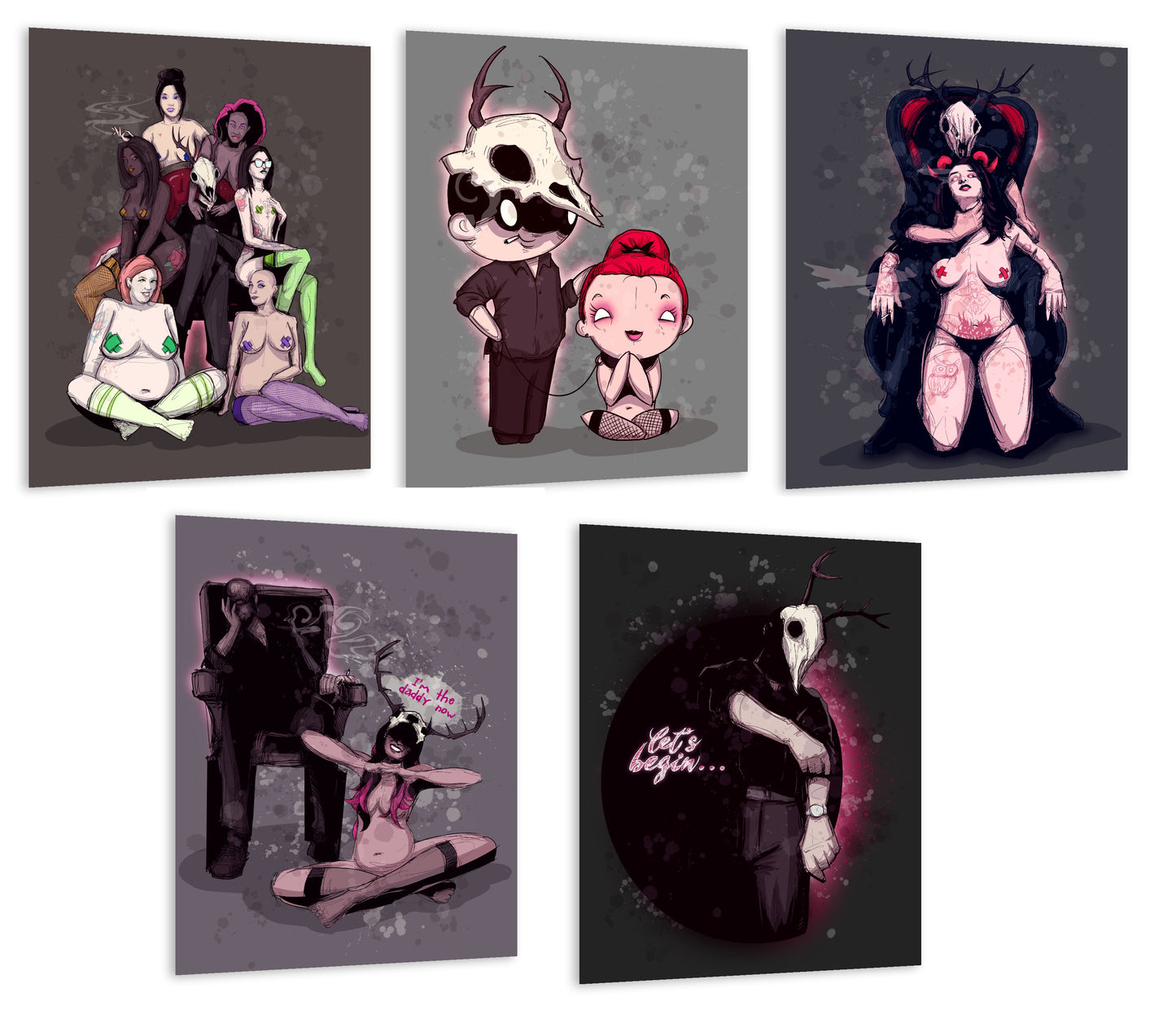 Deer Daddy Entire 5 Print Series 7 Fine Art Print