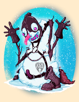 Kinky Snowman Fine Art Print