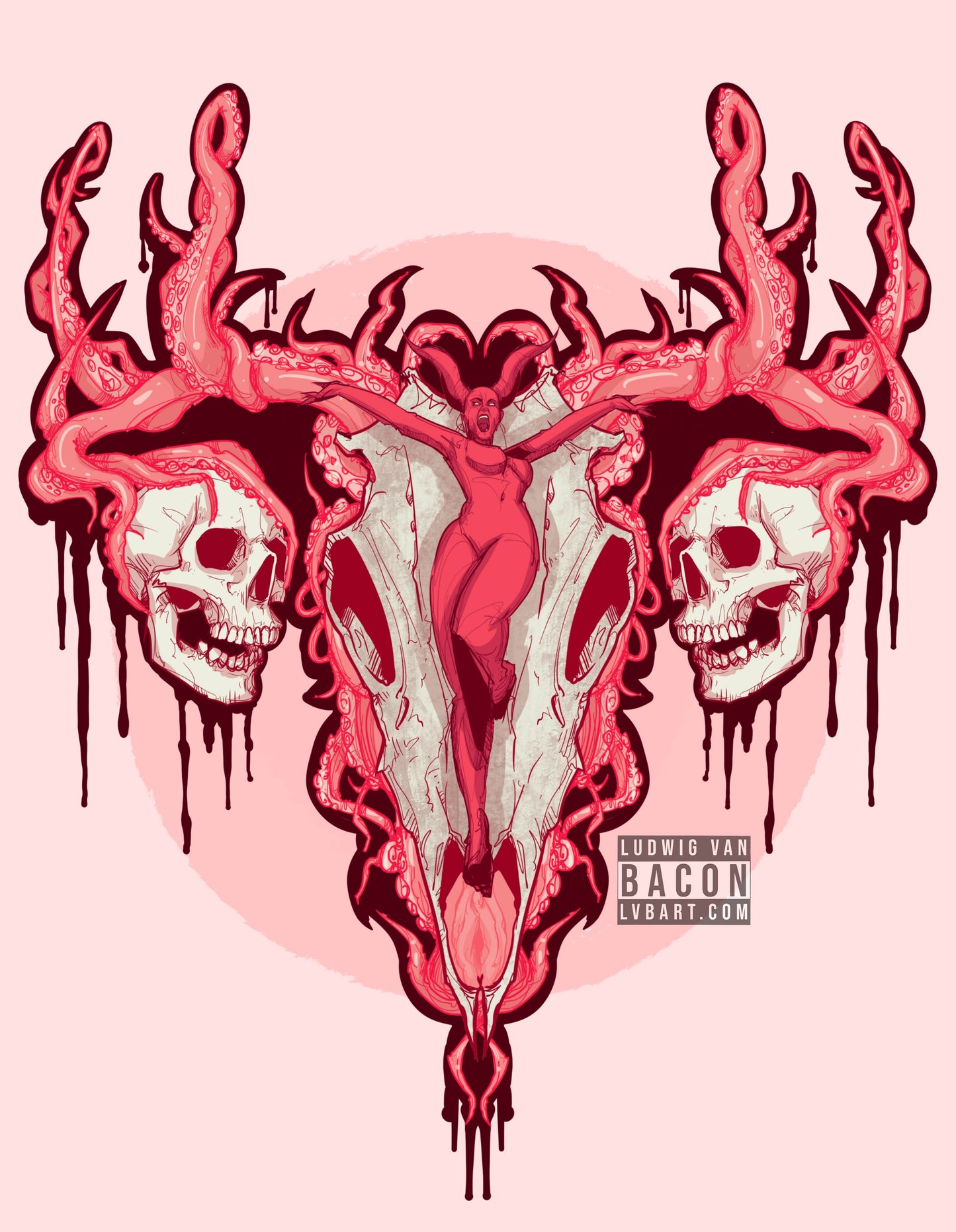 Uterus From Hell Fine Art Print
