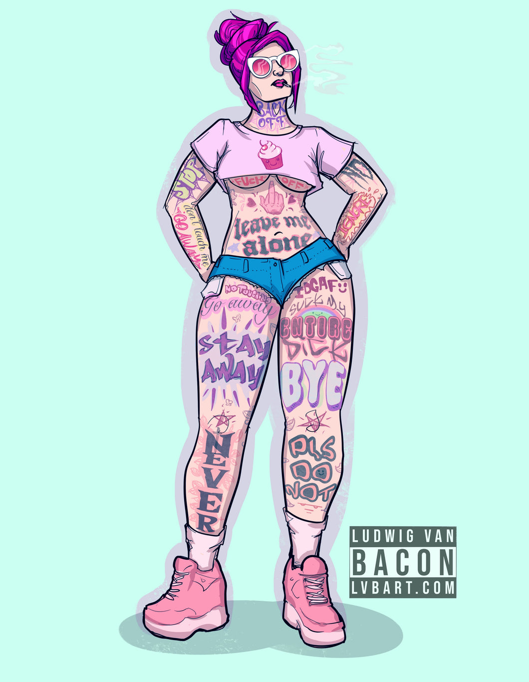 Antisocial Tattoos Fine Art Print